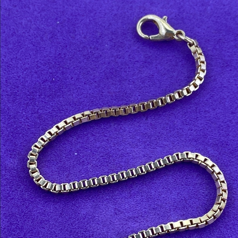 π Elegant Gold Plated Box Chain Bracelet/Anklet - Picture 3 of 5